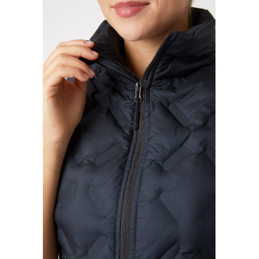 Mouwloos paardrijdvest Horze Shelly dames Donker marineblauw