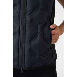 Doudoune sans manches d'équitation Horze Shelly femme Marine foncé Bleu