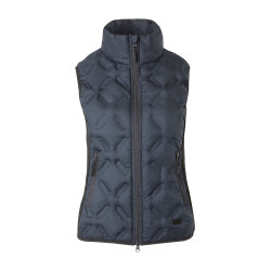 Mouwloos paardrijdvest Horze Shelly dames Donker marineblauw