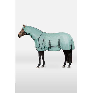 Vliegendeken Horze Paso Fino met halsstuk en UV-bescherming Groene beek