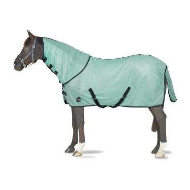 Vliegendeken Horze Paso Fino met afneembare hals en UV-bescherming Groene beek