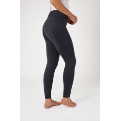 Legging Horze hiver Active fond intégral Grip poche téléphone femme Bleu marine foncé