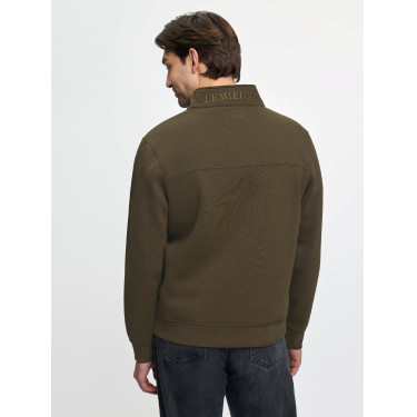 LeMieux herensweater met ritskraag Alpine Bruin LeMieux herensweater met ritskraag Alpine Bruin