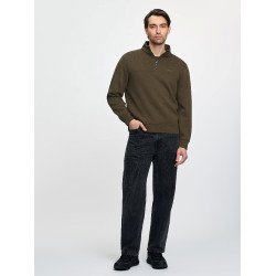 LeMieux herensweater met ritskraag Alpine Bruin LeMieux herensweater met ritskraag Alpine Bruin