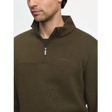 LeMieux herensweater met ritskraag Alpine Bruin LeMieux herensweater met ritskraag Alpine Bruin
