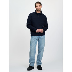 Sweat col zippé LeMieux homme Marine Bleu marine Sweat col zippé LeMieux homme Marine Bleu marine