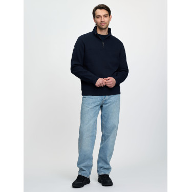 Sweat col zippé LeMieux homme Marine Bleu marine Sweat col zippé LeMieux homme Marine Bleu marine
