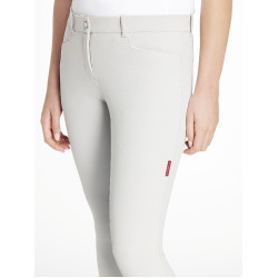 Pantalon d'équitation à basanes silicone Imogen Gris clair