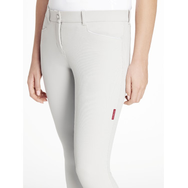 Pantalon d'équitation à basanes silicone Imogen Gris clair