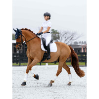 Tapis de selle LeMieux Square de dressage Self-Cool 3D Blanc