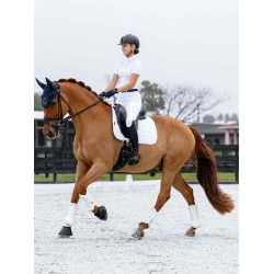 Tapis de selle LeMieux Square de dressage Self-Cool 3D Blanc