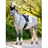 Tapis de selle LeMieux Square de dressage Self-Cool 3D Blanc