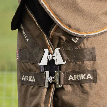 Couverture imperméable LeMieux Arika Ripstop 100g 600D Alpine Marron