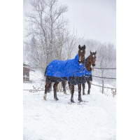 Equithème Tyrex 1200D Aisance High Neck deken Blauw / zwart Equithème Tyrex 1200D Aisance High Neck deken Blauw / zwart