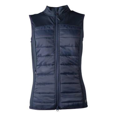 Veste sans manches HKM en jersey/nylon Basel II Style femme Bleu profond