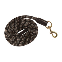 Longe Lauria Garrelli Limone met musketonhaak Grijs / beige
