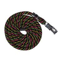 Longe HKM Neon Flash avec crochet anti-panique Noir