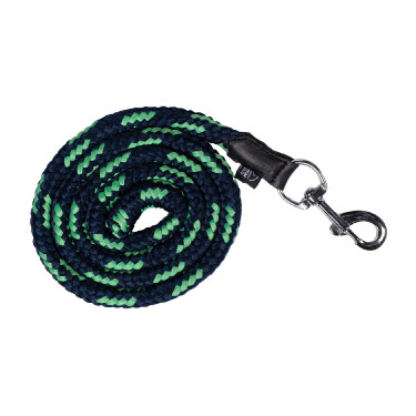 Longe HKM Maui avec mousqueton Bleu foncé / vert Multi-couleurs