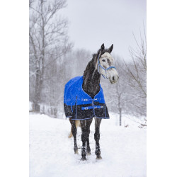 Equithème Tyrex 1200D Aisance High Neck deken Blauw / zwart