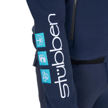 Veste Softshell homme Equestro New Style Multilogo Marine blazer Bleu marine