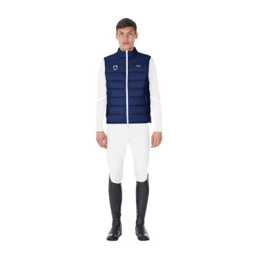 Heren bodywarmer paardrijden Equestro x FISE slim fit
