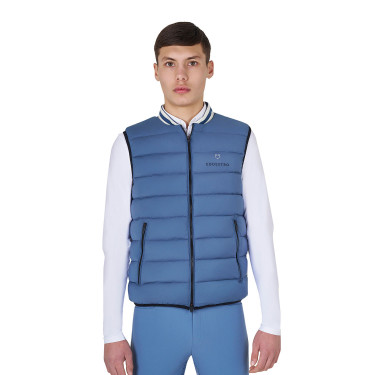 Veste sans manches homme Equestro en nylon Bering sea Bleu