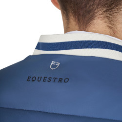 Heren bodywarmer Equestro in nylon Beringzee Blauw