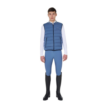 Veste sans manches homme Equestro en nylon Bering sea Bleu
