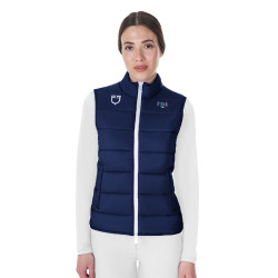 Dames bodywarmer Equestro x FISE slim fit Marineblazer Marineblauw