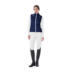 Dames bodywarmer Equestro x FISE slim fit Marineblazer Marineblauw