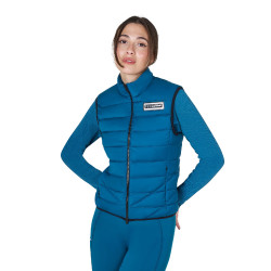 Dames bodywarmer Equestro in nylon Koraalblauw