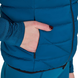Veste sans manches femme Equestro en nylon Coral bleu Veste sans manches femme Equestro en nylon Coral bleu