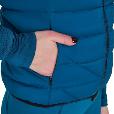 Veste sans manches femme Equestro en nylon Coral bleu Veste sans manches femme Equestro en nylon Coral bleu