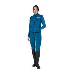 Dames bodywarmer Equestro in nylon Koraalblauw