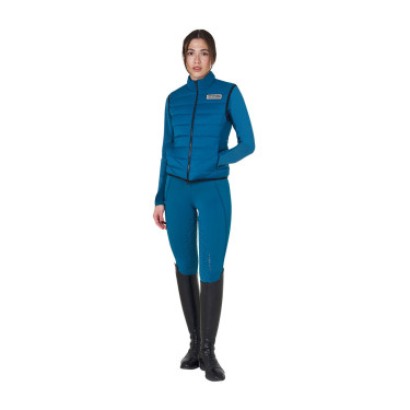 Dames bodywarmer Equestro in nylon Koraalblauw