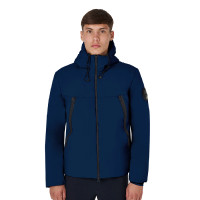Herenjack Equestro waterdicht en winddicht in nylon Marineblazer Marineblauw