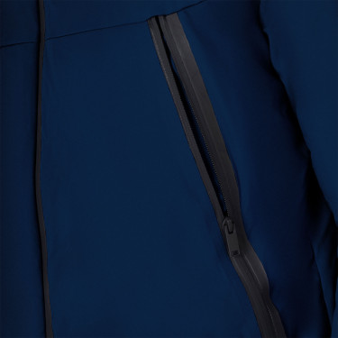 Veste homme Equestro imperméable et coupe-vent en nylon Marine blazer Bleu marine