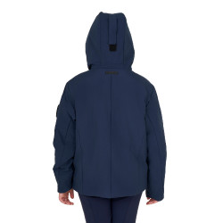 Uniseks kinderjas Equestro waterdicht en winddicht in nylon Marineblazer Marineblauw Uniseks kinderjas Equestro waterdicht en winddicht in nylon Marineblazer Marineblauw