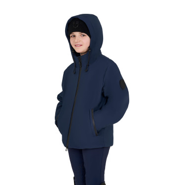 Uniseks kinderjas Equestro waterdicht en winddicht in nylon Marineblazer Marineblauw Uniseks kinderjas Equestro waterdicht en winddicht in nylon Marineblazer Marineblauw