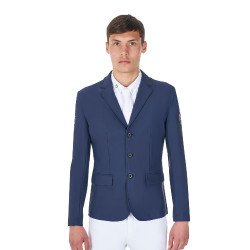 Veste de concours homme Equestro x FISE trois boutons Marine blazer Bleu marine