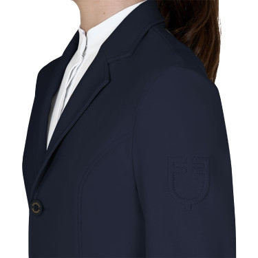 Veste de concours enfant Equestro coupe slim trois boutons Marine blazer Bleu marine