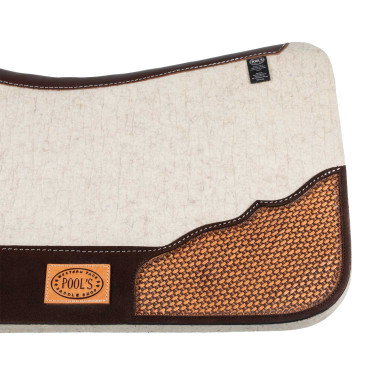 Tapis western Pool’s feutre Marron
