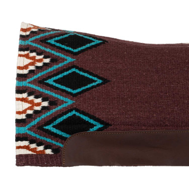 Tapis western Pool’s ergonomique contour laine Vin / turquoise Rouge Tapis western Pool’s ergonomique contour laine Vin / turquoise Rouge