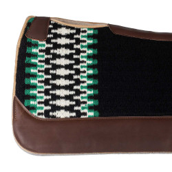 Klassieke Pool’s westernpad Zwart / wit / groen