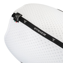 Tapis de selle CSO Acavallo Sublime en tissu technique à pois Blanc Tapis de selle CSO Acavallo Sublime en tissu technique à pois Blanc