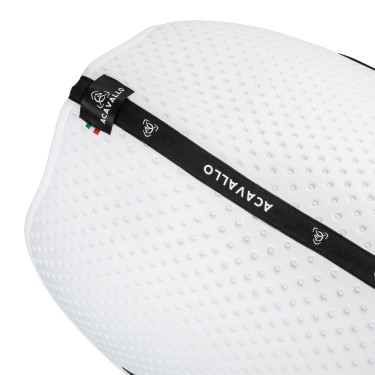 Tapis de selle CSO Acavallo Sublime en tissu technique à pois Blanc Tapis de selle CSO Acavallo Sublime en tissu technique à pois Blanc