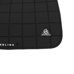 Tapis de selle CSO Acavallo Sublime en tissu technique à carreaux Noir