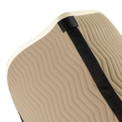 Gestepte Equestro springdeken Wave in technische stof Oxford tan / antiek wit Gestepte Equestro springdeken Wave in technische stof Oxford tan / antiek wit