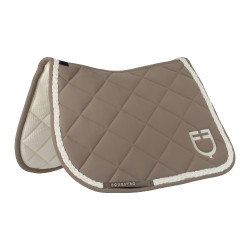 Tapis de saut Equestro à cordon tressé Walnut / blanc antique Marron
