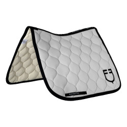 Tapis de dressage Equestro matelassé oignon Brume portuaire Blanc Tapis de dressage Equestro matelassé oignon Brume portuaire Blanc